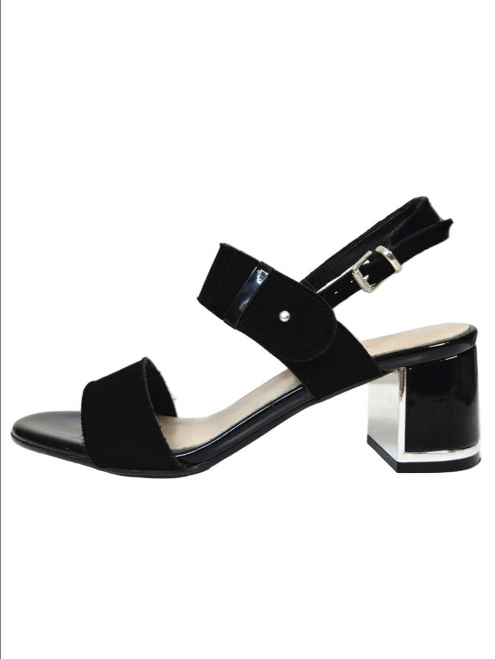 🌿 Browns Women's Black Block Heel Sandals, Size 40 ~ EUC